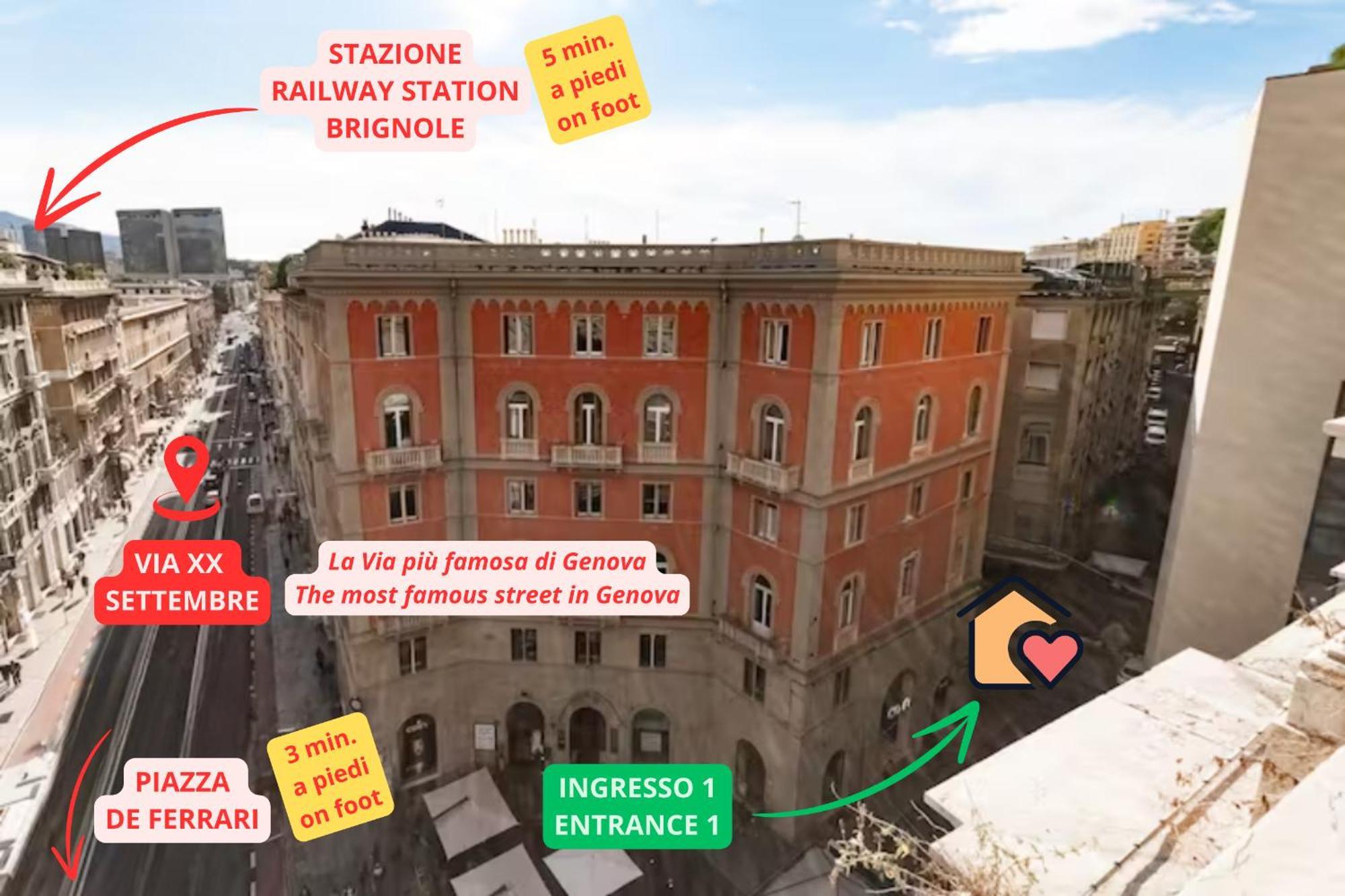 Casa Via XX Settembre - La Via Piu Famosa Di Genova Apartment Bagian luar foto